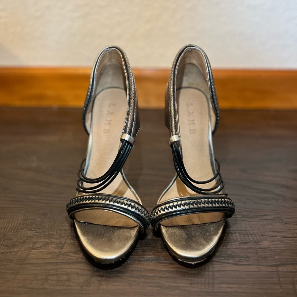 L.A.M.B Strappy Heel